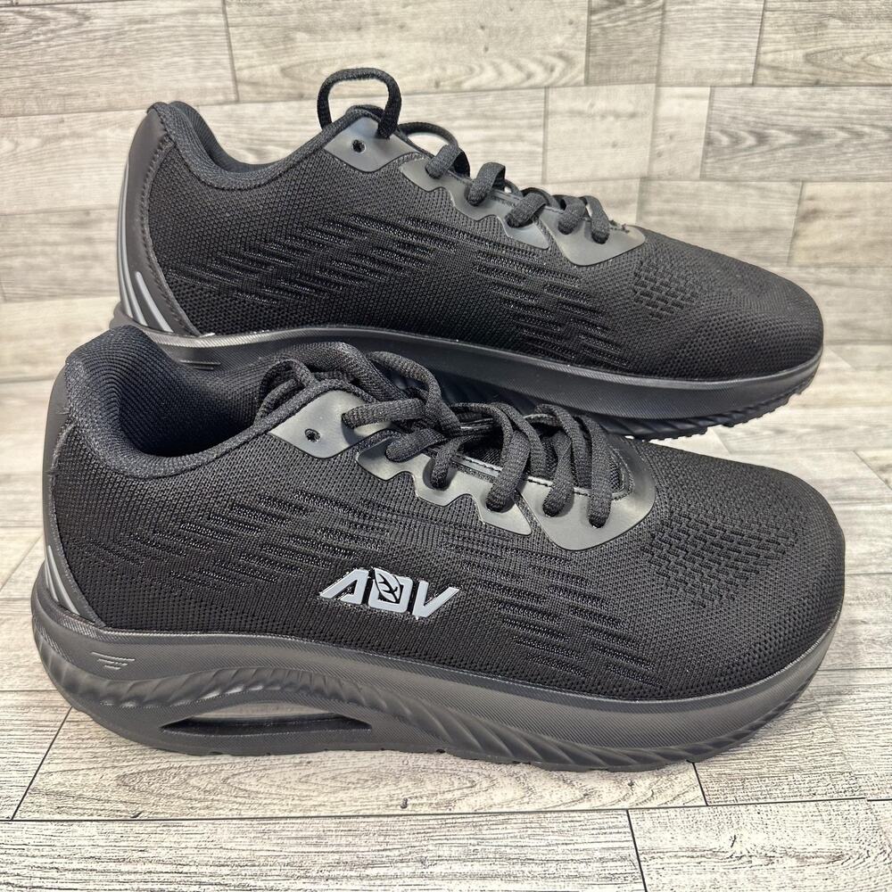 AOV Arch Shoes Womens Size 8.5 Black Plantar Fasciitis Walking Comfort Sneakers